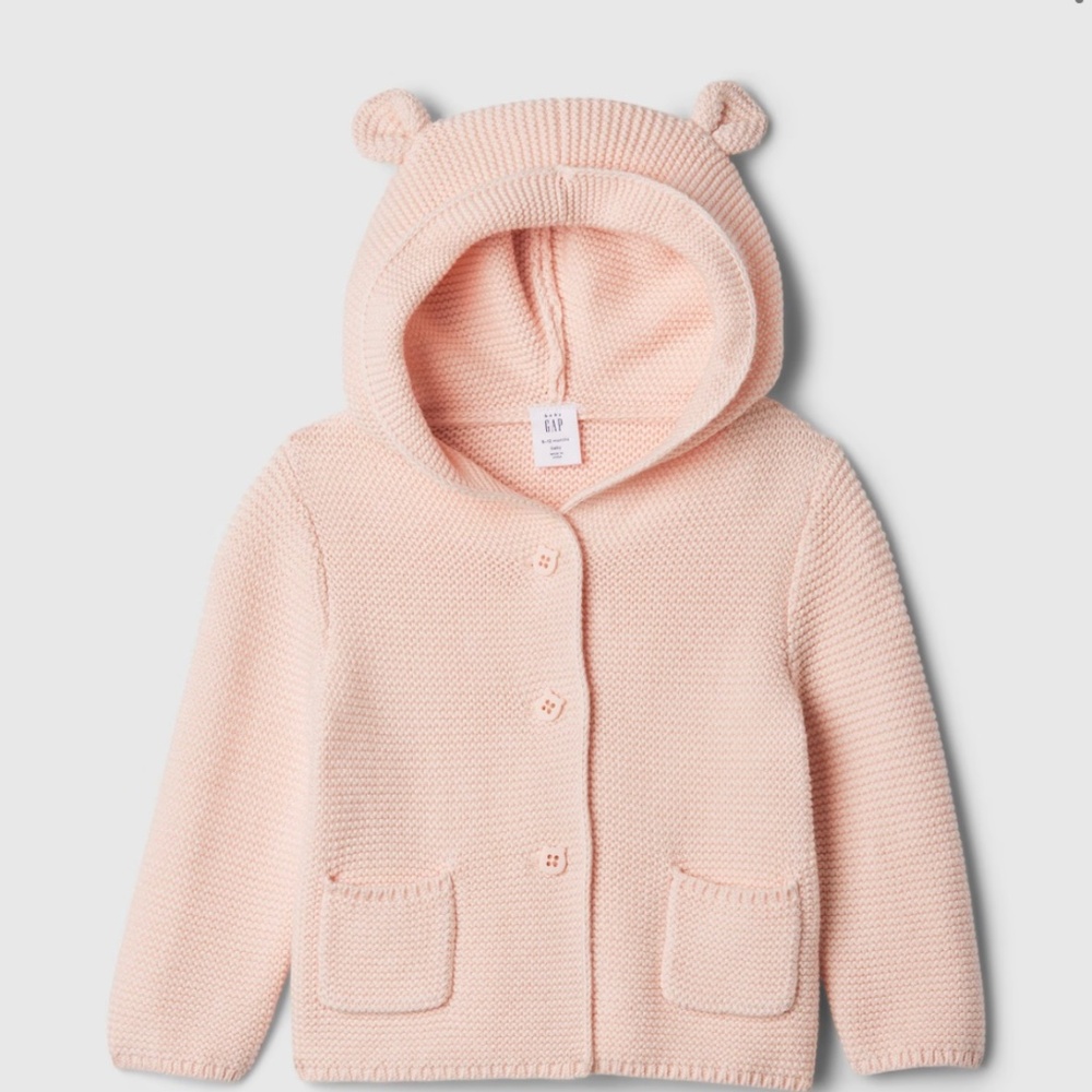 Pink gap bear cardigan